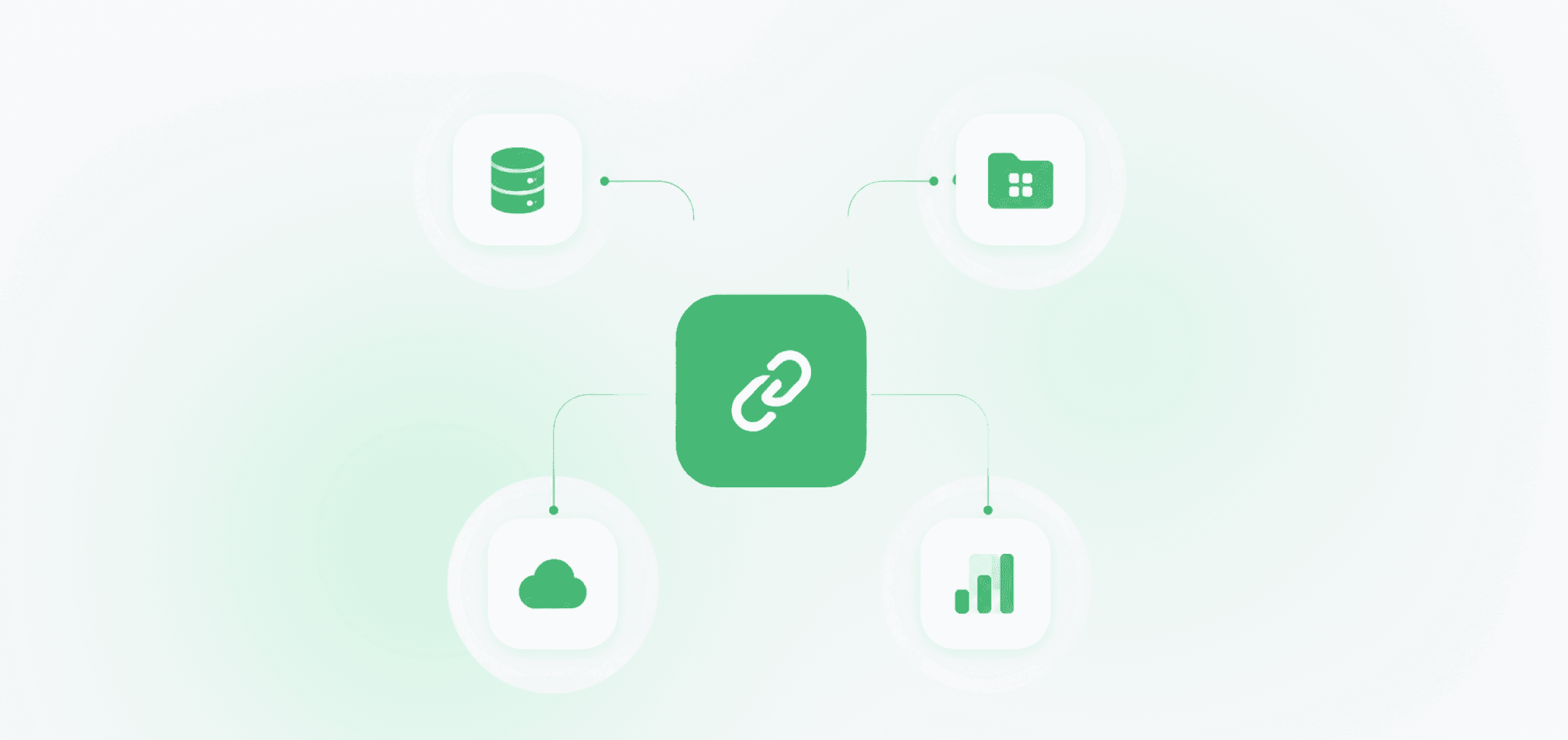 Diagram of enterprise systems and connectors feeding securely into the Yukosa platform