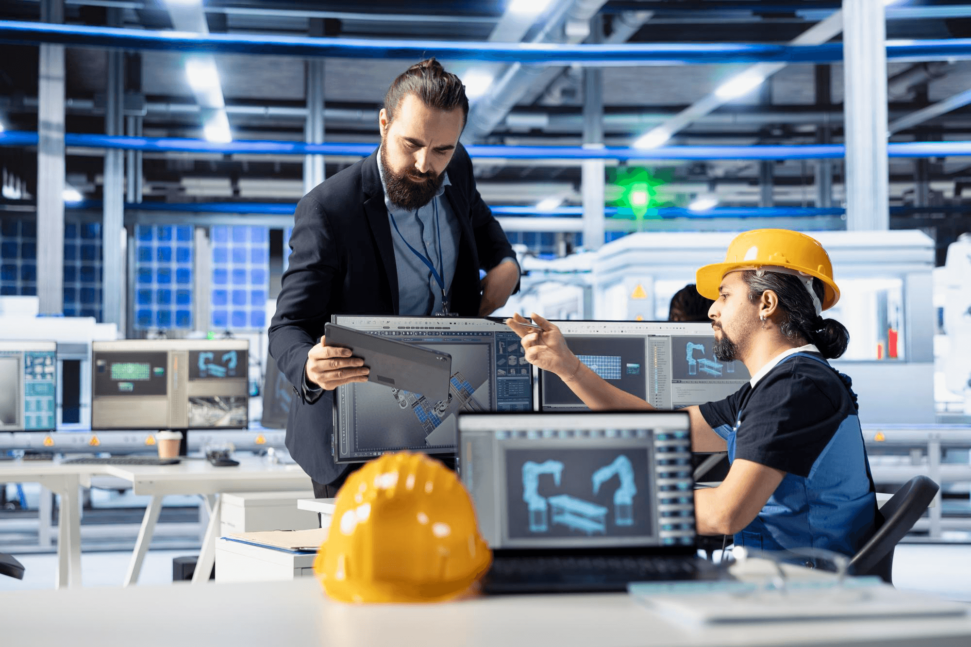 Manufacturing — connected shop floor with process automation