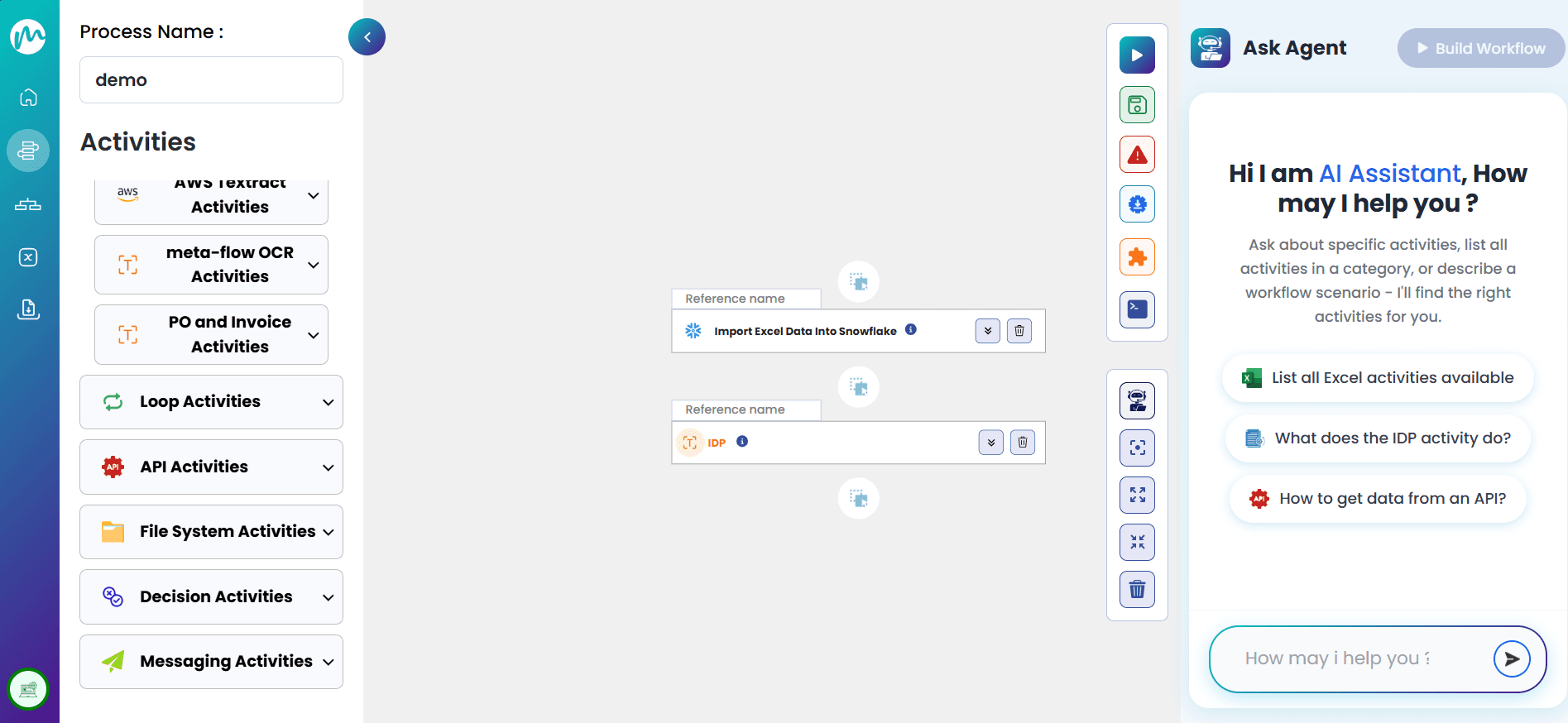 meta-flow.ai workflow automation platform dashboard screenshot