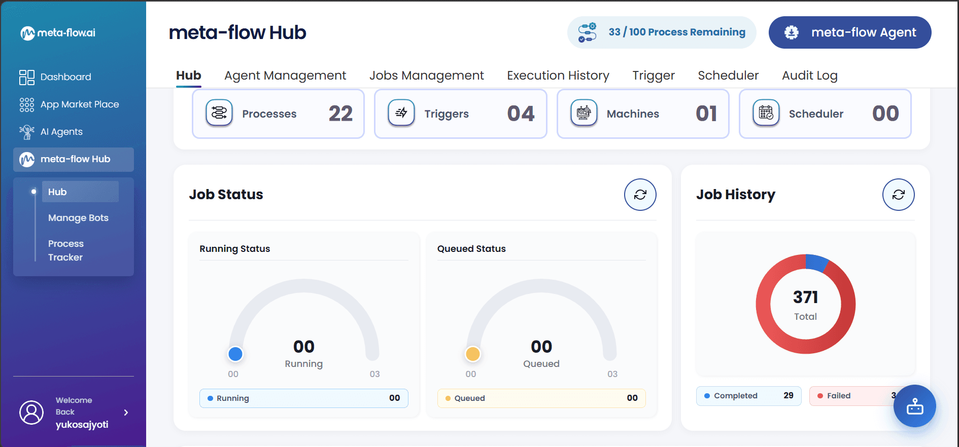 meta-flow.ai Hub and Orchestration platform